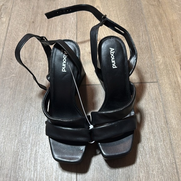 NEW! Nordstrom Abound Tracy Black Platform Sandals - Size 7 - Picture 6 of 11